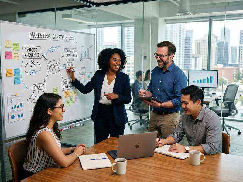 VSF Marketing team collaborating on strategy